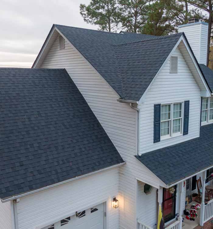 white house angled arial view