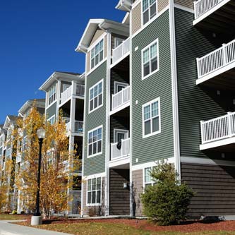 Commercial siding apartments